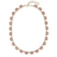 thumbnail image 1 of Charter Club Crystal Collar Necklace, 17″ + 2″ extender, Gold/Pink, 1 of 1