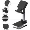 thumbnail image 3 of Cell Phone Stand, Adjustable Foldable Cell Phone Holder for Desk Universal Phone Cradle Desktop Stand Compatible with iPhone 12 11 pro Samsung SE Mobile Phones-Green, 3 of 7