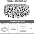 thumbnail image 3 of Cute Panda Tablecloth Round 60 Inch Table Cloth Cover Mat Holiday Party Decoration for Dining Room Home Kitchen Picnic, 3 of 6