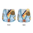 thumbnail image 3 of Pofeuu Giraffe Come Out From Zipper Print Women's Athletic Shorts Running Workout Shorts Tummy Control Quick Dry Gym Shorts with Pockets Double layer sports shorts-XX-Large, 3 of 7