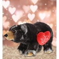 thumbnail image 4 of Dollibu I Love You Heart Wild Black Bear Plush - 11 inches, 4 of 6