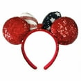 thumbnail image 2 of Disney Store Minnie Mouse Ears Americana Sequined Headband Bow One Size, 2 of 2