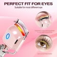 thumbnail image 6 of Heated Eyelash Curler Electric Eyelash Curlers 8s Fast Heating Lash Curler Safe Anti-Burn Lash Curler Intelligent Temp Control rizador de pestañas for 24H Long Lasting Curls (Pink), 6 of 7