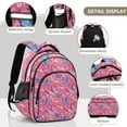 thumbnail image 4 of ALAZA 3d Butterflies Pink School Backpack Elementary Bag Bookbag Travel Rucksack, 4 of 6