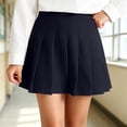 thumbnail image 4 of Pleated Skirt for Girls - Elastic Waist Versatile Pleated Skirt - School Uniform Casual Comfy Mini Skirts,3-4 Years, 4 of 6