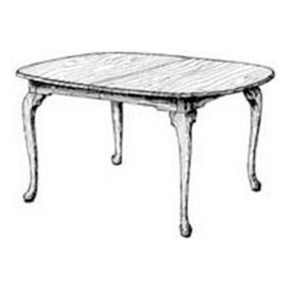 Woodcraft Project Paper Plan To Build Queen Anne Dining Table - Material Not Included