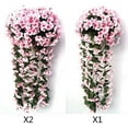 thumbnail image 3 of Morttic 2 Pack Artificial Flower Vine Wall Mounted Hanging Floral Decor Artificial Violet Vine Home Hotel Decoration (Pink), 3 of 7