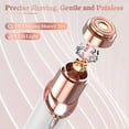 thumbnail image 6 of Rechargeable LED Light Women's Epilator for Facial Hair, Ivory White, 6 of 9