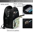 thumbnail image 4 of Balery Meadow Plants And Butterflies Mochila con carga USB para hombre y mujer - Mochila impermeable y antirrobo para portátil con puerto USB para viajes, trabajo, estudios y universidad, 4 of 7