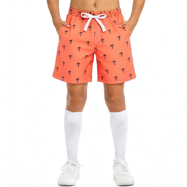 Niños pantalones de natación impresos casual cinco pulgadas pantalones cortos de surf de playa para niños vacaciones de verano piscina
