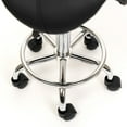 thumbnail image 4 of Gen'C Béauty Hydraulic Rolling Stool Saddle Stool with Footrest Black, 4 of 6