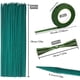 thumbnail image 3 of 50 unidades de estacas verdes para plantas, varillas de soporte de bambú con cinta de papel de 30 yardas y 50 ataduras para plantas, 3 of 5