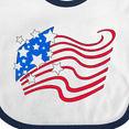 thumbnail image 4 of Inktastic Stylized American Flag Fourth of July Boys or Girls Baby Bib, 4 of 4