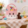 thumbnail image 5 of Kbndieu Easter Basket, Bunny Easter Baskets for Kids Boys Girls, Egg Hunting Easter Bucket with Cute Rabbit Ears, Easter Tote Bags for Easter Decorations Candy Gifts Toy Storage, 5 of 6