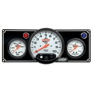 QuickCar Two Gauge Black Panel With Tach