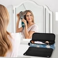thumbnail image 6 of Hair Tool Organizer Bag with Heat Resistant Mat Removable Travel Storage Case for Hot Air Brushes Curling Irons Blue Seagull, 6 of 8