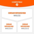 thumbnail image 2 of Funda de diadema WC BandZ Virtuoso V2 Silicone para Corsair Virtuoso, 2 of 8