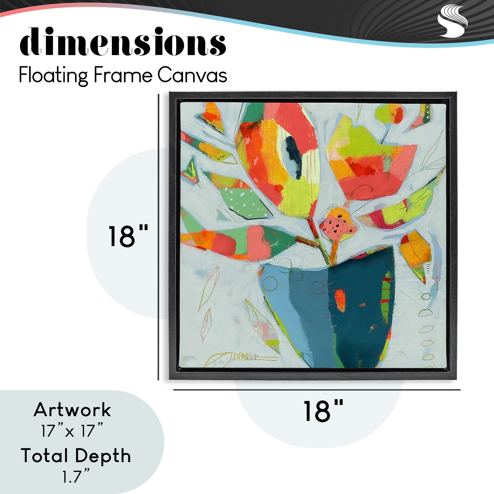 Getting My Groove On Black Framed Floater Canvas Wall Art, design by Dianna Fritzler
