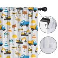 thumbnail image 4 of Blackout Kids Curtains,Cartoon Construction Vehicles Road Signs Childrens Insulated Curtains Set Of 2,Bedroom Essentials,Toddler Room Decor 52"x84", 4 of 5