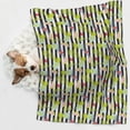 thumbnail image 6 of Pofeuu Striped With Palm Tree Branches Print Puppy Blanket,Dog Blankets,Pet Blanket Cozy Cat Blankets for Indoor Cats, Fuzzy Pet Blanket for Kitten Doggy Dog Blankets-Small, 6 of 8