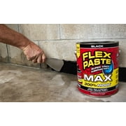 Flex Paste Max Industrial Sealant, Thick Rubber Paste, Black, 12 lbs