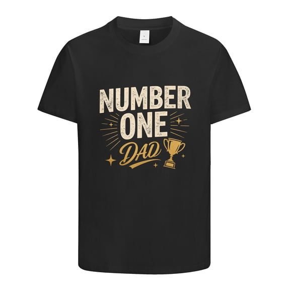 Number One Dad Cool T shirt, Gifts for Dad, Funny Inspirational Graphic Tees Gift Idea for Fathers Day, Birthday, Holiday, Christmas, Dad Shirt, Funny Shirts for Men, Size S