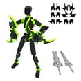 thumbnail image 2 of 3D Printed Figure 5.54-inch Dummy13 with Weapon Expansion Set and Bracket, Full Body Mechanical Movable Toy, Desk Decoration, 2 of 7