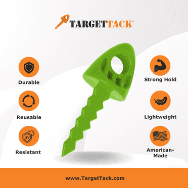 1-Inch 6-Pack of TargetTack® Pins Lime Green