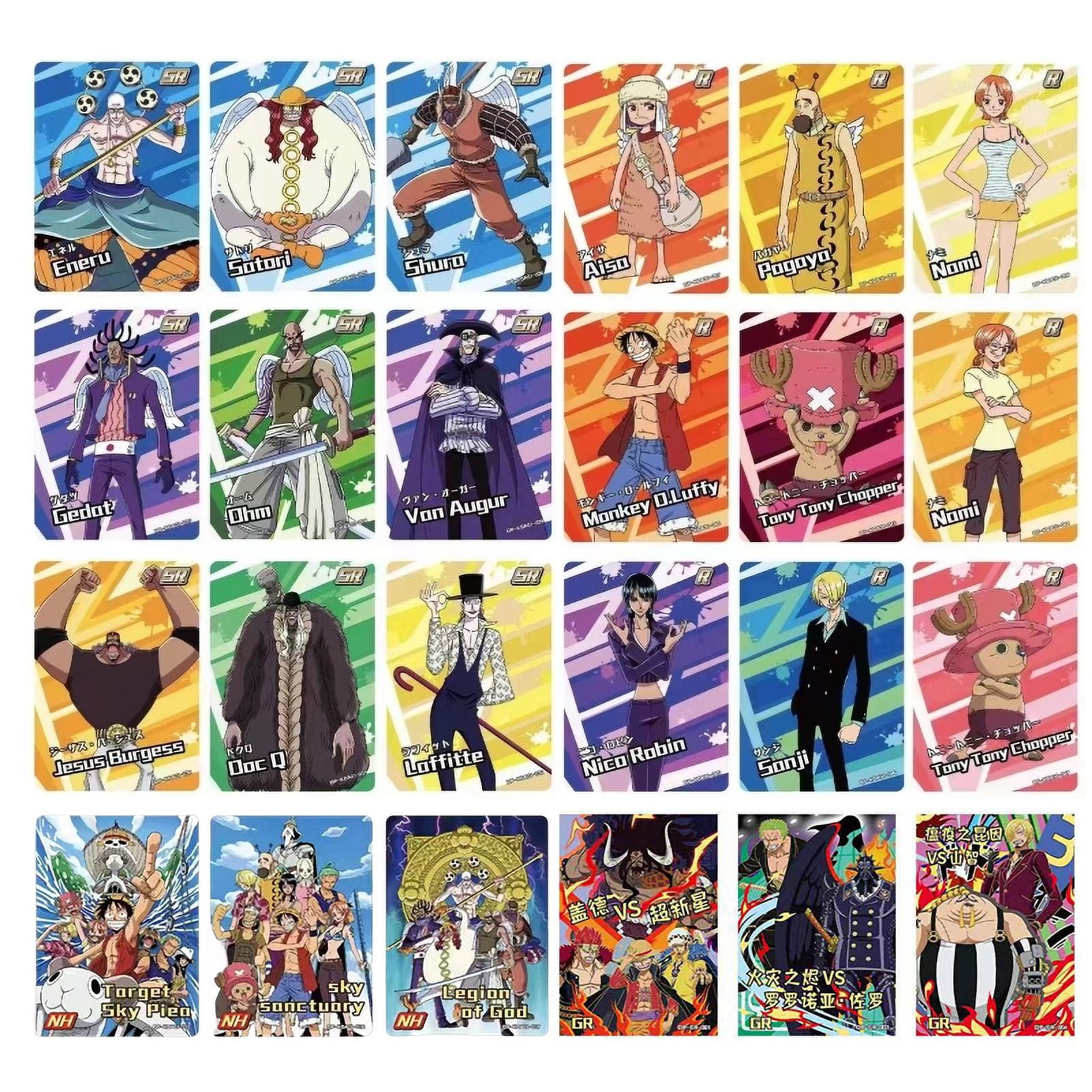 New Anime One Piece Cards Nami Luffy SR SSR Collection Card Rare