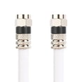 thumbnail image 1 of Cable coaxial digital postta (10 pies) Cable RG6 blanco con conectores F-masculinos, 1 of 2