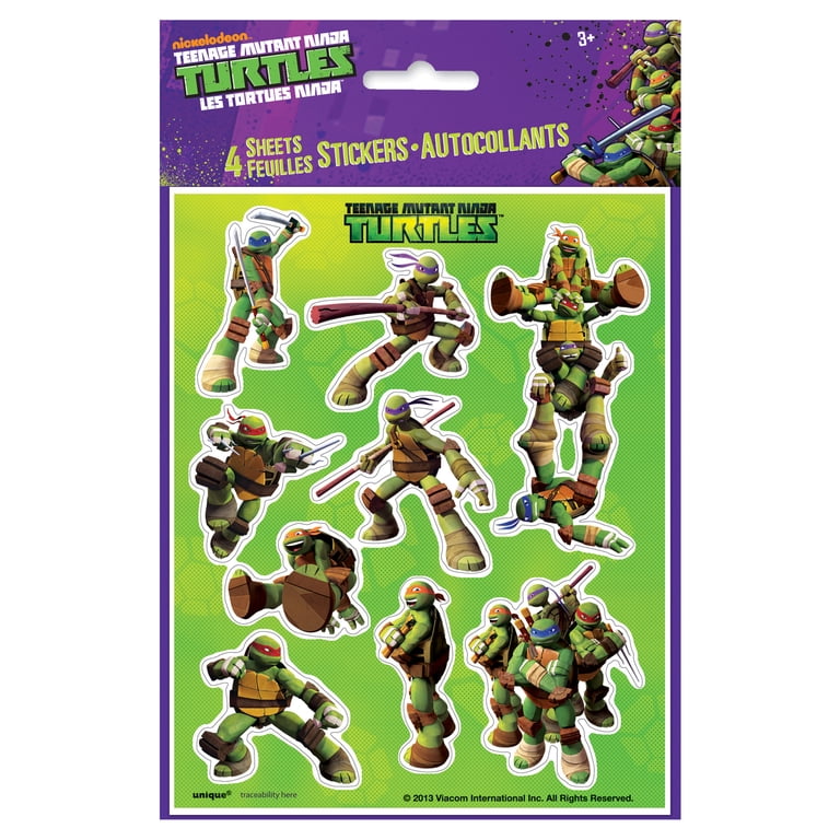 ABYstyle Teenage Mutant Ninja Turtles Stickers – 2 Sheets With Leo, Raph, Donnie, Mikey & Splinter