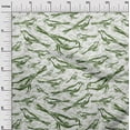 thumbnail image 3 of oneOone Cotton Flex Green Fabric Bird Craft Projects Decor Fabric Printed By The Yard 40 Inch Wide, 3 of 4