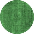 thumbnail image 1 of Ahgly Company Indoor Round Oriental Emerald Green Industrial Area Rugs, 5' Round, 1 of 4