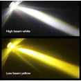 thumbnail image 3 of Motorcycle H4 9003 LED Headlight Hi/Lo Beam Light Bulb White Amber Dual Color, 3 of 5