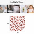 thumbnail image 6 of Cloth Napkins Set of 4 - 20x20 Inches, Red Lobster Washable Reusable Table Napkins, Summer Ocean Animal Minimalist Art Soft & Absortbent Dining Napkin for Party Wedding Hotel Restaurant, 6 of 9