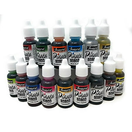 - Jacquard Pinata Color Alcohol Inks 15 Color Bundle, 8x Pixiss Ink Blending Tools