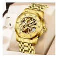 thumbnail image 2 of Reloj Automático Ben Nevis Esqueleto Acero Inoxidab Impermeable Y Luminoso Para Hombre Correa Dorado, 2 of 8