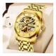 thumbnail image 2 of Reloj Automático Ben Nevis Esqueleto Acero Inoxidab Impermeable Y Luminoso Para Hombre Correa Dorado, 2 of 8