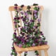 thumbnail image 5 of Guirnalda de flores artificiales KHOYIME con rosas moradas, 2,45 m, paquete de 9, 5 of 7