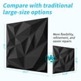 thumbnail image 2 of Art3d 20 paneles decorativos 3D de PVC para pared 30 x 30 cm, negro, 2 of 4