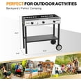 thumbnail image 6 of VINGLI 3 Burner Outdoor Propane Burner with Ignition & Regulator, 225,000 BTU Powerful & Portable Gas Stove Outdoor Stand Cooker for Backyard Patio Cooking Home Camping Brewing Canning Turkey Frying, 6 of 7