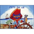 thumbnail image 1 of Home Dynamix Pirate Pete Rug, 6'6"x9'5" Rectangle, Blue/Orange, 1 of 1