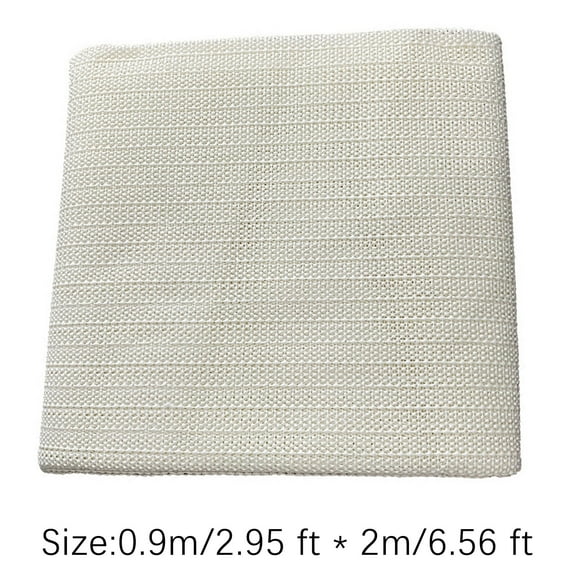 Non-Slip Carpet Pad - Thin Mesh Rug Gripper for Hardwood Floors, PVC Anti-Slip Mat for Area Rugs & Furniture, White 150x150cm, Protects Floors & Reduces Noise