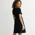 thumbnail image 2 of Women's Draper James Short Sleeve Pointelle Sweater Dress, Size: XXL, Black, 2 of 4