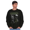 thumbnail image 4 of Funny Golf Skeleton Legends Never Die Men's Crewneck Sweatshirt Brisco Brands S, 4 of 6