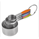 thumbnail image 5 of Juego de 10 tazas y cucharas medidoras de acero inoxidable para cocinar y hornear (5 tazas + 5 cucharas, mangos de colores), 5 of 5