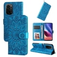thumbnail image 1 of Funda tipo cartera GANGXUN para Xiaomi Poco F3 Pro , diseño girasol, cuero PU, soporte, cierre magnético, tarjetero, 1 of 5