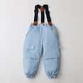 thumbnail image 4 of Hotiary 2-6Y Toddler Baby Boys Girls Winter Warm Thicken Bib Pants Windproof Ski Snow Pant With Pockets, 4 of 8