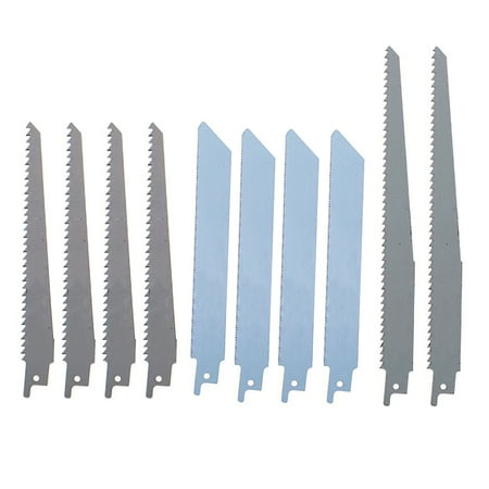 

Hi FANCY 10PCS Saber Saw Blade Carbide Steel Reciprocating Saw Blade Heavy Duty Metal Wood Plastic Universally Compatible Cutting Blade for Electric Saw