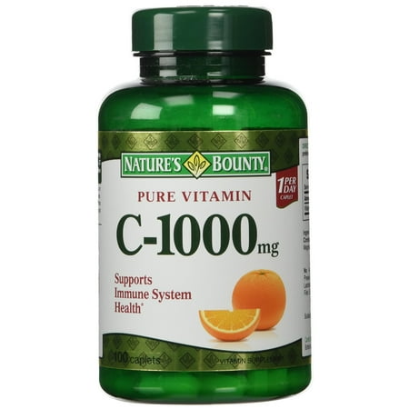 4 Pack - Nature's Bounty Vitamin C 1000 mg Caplets 100 Each